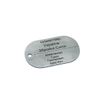 Army ZSU badge (dog-tag) made of stainless food steel with double-sided engraving