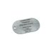 Army ZSU badge (dog-tag) made of stainless food steel with double-sided engraving