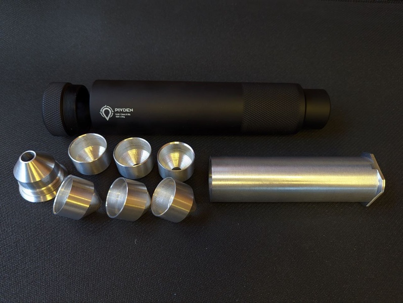 Dismountable Aluminum Suppressor, Sound Moderator, Silencer for AK-74, AKS-74, AKS74U 5.45