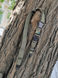 Tactical three-point sling with two carabiners and two tightening straps – Olive