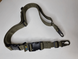 Tactical three-point sling with two carabiners and two tightening straps – Olive